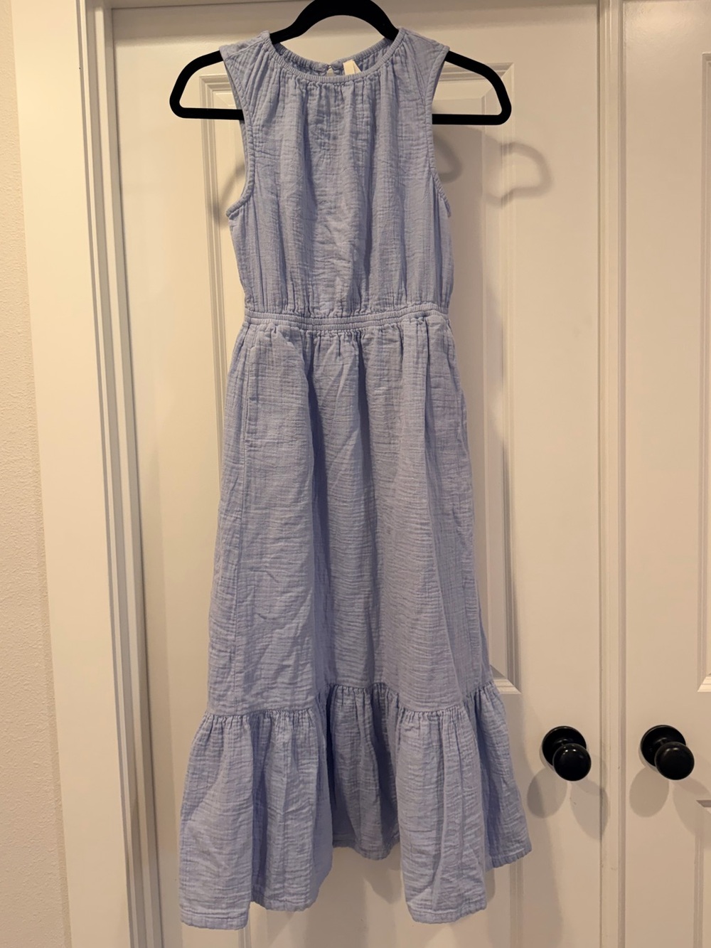Organic Cotton Coastal Double Gauze Tiered Midi Dress - Nordstrom Pact - Picture 2 of 9